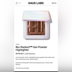 New Condition.Haus Labs- Bio-Radiant Gel-Powder Highlighter